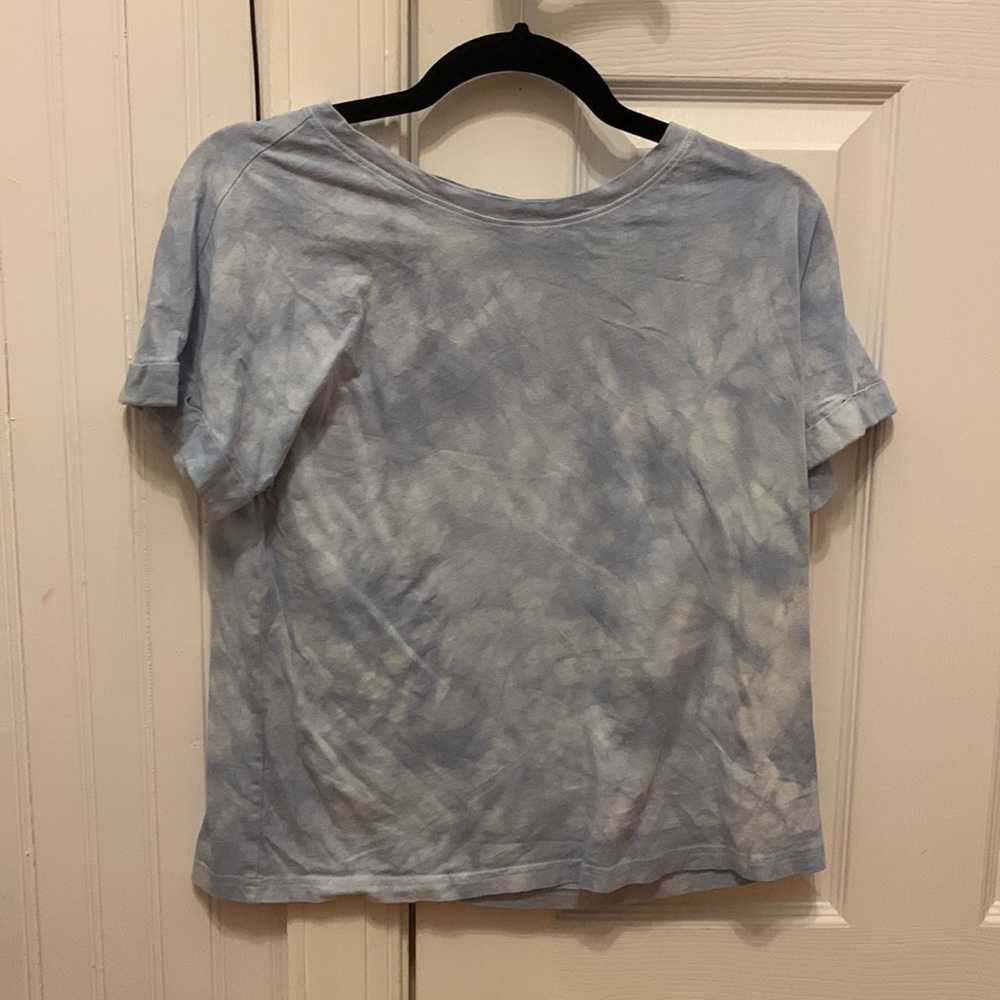 Blue tye dye top
